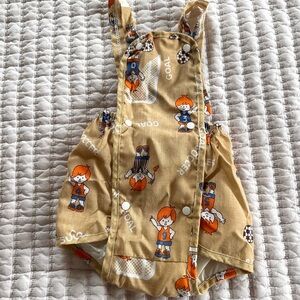 Vintage baby romper sunsuit size 1/2 4-6 months sports soccer
